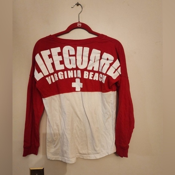 Womens lifeguard long sleeve shirt Virginia Beach size small - Picture 2 of 3